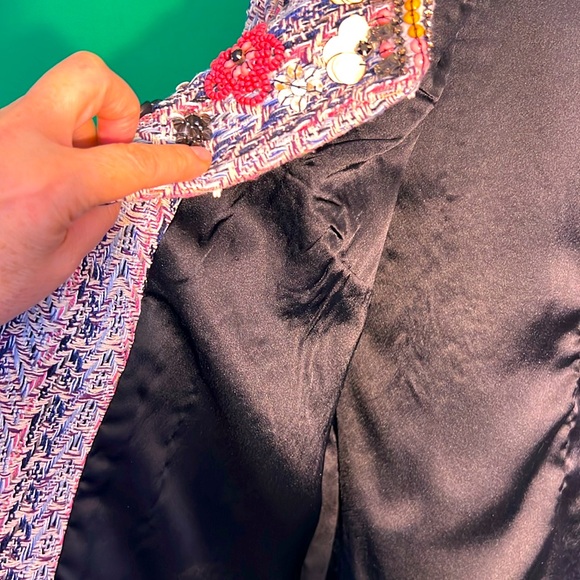 M Summer of Love Flower Knitted Cardigan Women Loose RoundNeck LongSleeve Beads - Picture 14 of 17